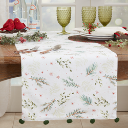 Saro Lifestyle 1132 Christmas Foliage Runner