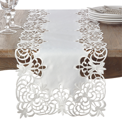 Saro Lifestyle 114 Cutwork Design Runner