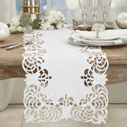 Saro Lifestyle 114 Cutwork Design Runner