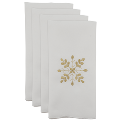 Saro Lifestyle 116 Snowflake Design Napkin