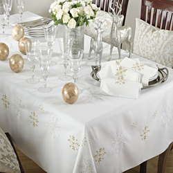 Saro Lifestyle 116 Snowflake Design Napkin