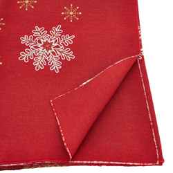 Saro Lifestyle 116 Snowflake Design Tablecloth