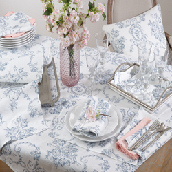 Saro Lifestyle 1162 Toile Floral Napkin