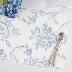 Saro Lifestyle 1162 Toile Floral Placemat
