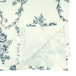 Saro Lifestyle 1162 Toile Floral Tablecloth