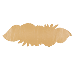 Saro Lifestyle 1165 Beaded Tropical Leaves Runner