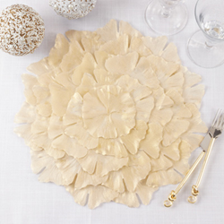 Saro Lifestyle 1194 Ginkgo Leaf Placemat