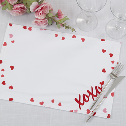Saro Lifestyle 1196 Embroidered XOXO Placemat