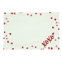 saro lifestyle 1196 Embroidered XOXO Placemat