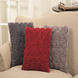 Saro Lifestyle 1219 Felt Flower Pillow