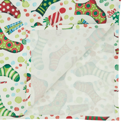 Saro Lifestyle 1228 Christmas Stockings Tablecloth