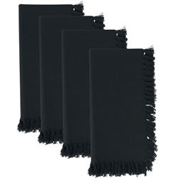 Saro Lifestyle 1234 Fringed Design Napkin