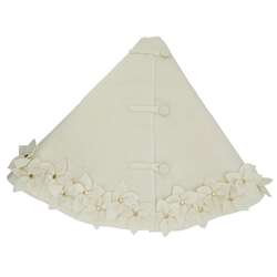 Saro Lifestyle 1236 Felt Flower Tree Skirt