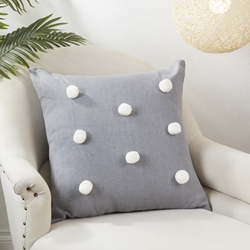 Saro Lifestyle 1238 Pom Pom Pillow