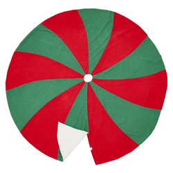 Saro Lifestyle 1239 Candy Cane Tree Skirt