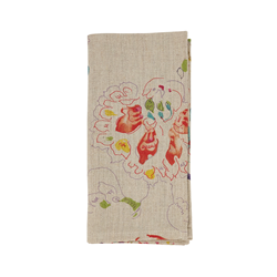 saro lifestyle 13010 Printed Floral Design Napkin