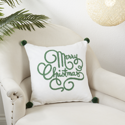 Saro Lifestyle 1323 Merry Christmas Pillow