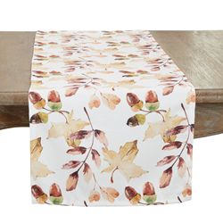saro lifestyle 1411 Acorn And Leaf Runner