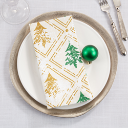 Saro Lifestyle 151 Christmas Trees Napkin