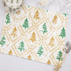 Saro Lifestyle 151 Christmas Trees Placemat