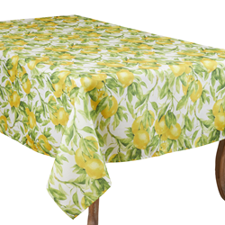 saro lifestyle 1528 Printed Lemon Tablecloth