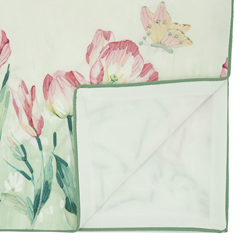 Saro Lifestyle 1551 Embroidered Floral Runner