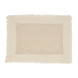 saro lifestyle 1588 Double Layer Fringe Placemat