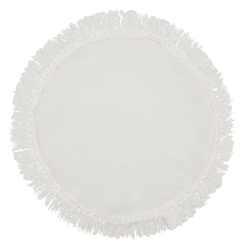 Saro Lifestyle 1688 Stonewashed Fringe Placemat