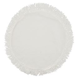 saro lifestyle 1688 Stonewashed Fringe Placemat