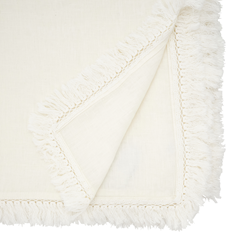 Saro Lifestyle 1688 Stonewashed Fringe Tablecloth