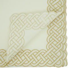Saro Lifestyle 1729 Braid Emroidered Tablecloth