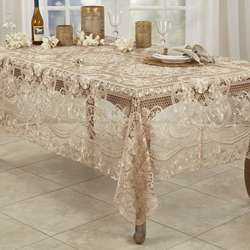 Saro Lifestyle 1738 All Over Lace Tablecloth