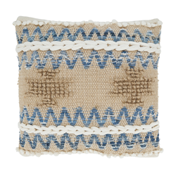 saro lifestyle 1747 Multi Texture Chindi Pillow