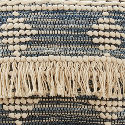 Saro Lifestyle 1757 Chindi Fringe Pillow