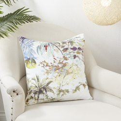 Saro Lifestyle 1761 Tropical Linen Pillow