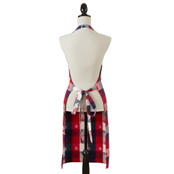 Saro Lifestyle 1776 Americana Checkered Apron
