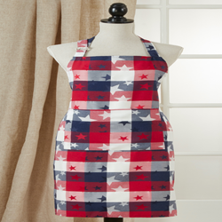 Saro Lifestyle 1776 Americana Checkered Apron