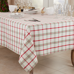 Saro Lifestyle 1783 Plaid Tablecloth