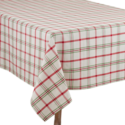saro lifestyle 1783 Plaid Tablecloth