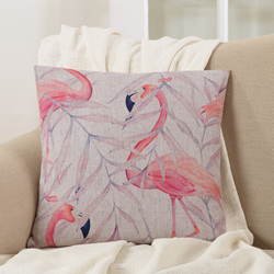 Saro Lifestyle 1811 - Flamingo Pillow - Poly Filled