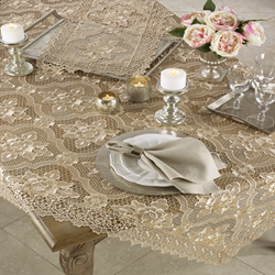Saro Lifestyle 1819 All Over Lace Tablecloth