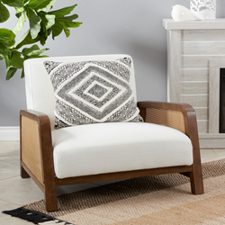 Saro Lifestyle 181P Embellished Diamond Pillow