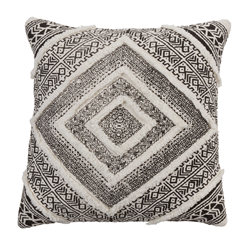 saro lifestyle 181P Embellished Diamond Pillow