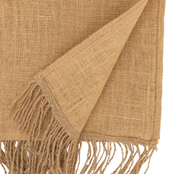 Saro Lifestyle 1837 Jute Tassel Tablecloth