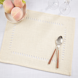 Saro Lifestyle 1900 Jute Hemstitch Placemat