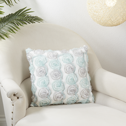 Saro Lifestyle 1943 Rose Wedding Cake Pillow