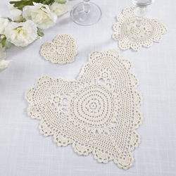 Saro Lifestyle 20003 Crochet Lace Doily