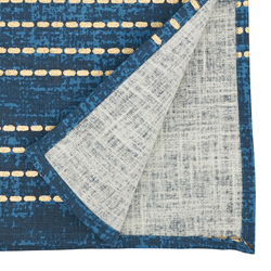 Saro Lifestyle 2009 Foil Print Dash Line Runner