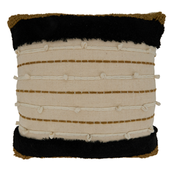 saro lifestyle 2016 Embroidered Stripe Pillow