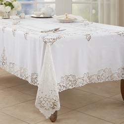 Saro Lifestyle 2051 Lace Tablecloth